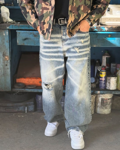 BAGGY SABBIATO CHIARO CIANOTIC