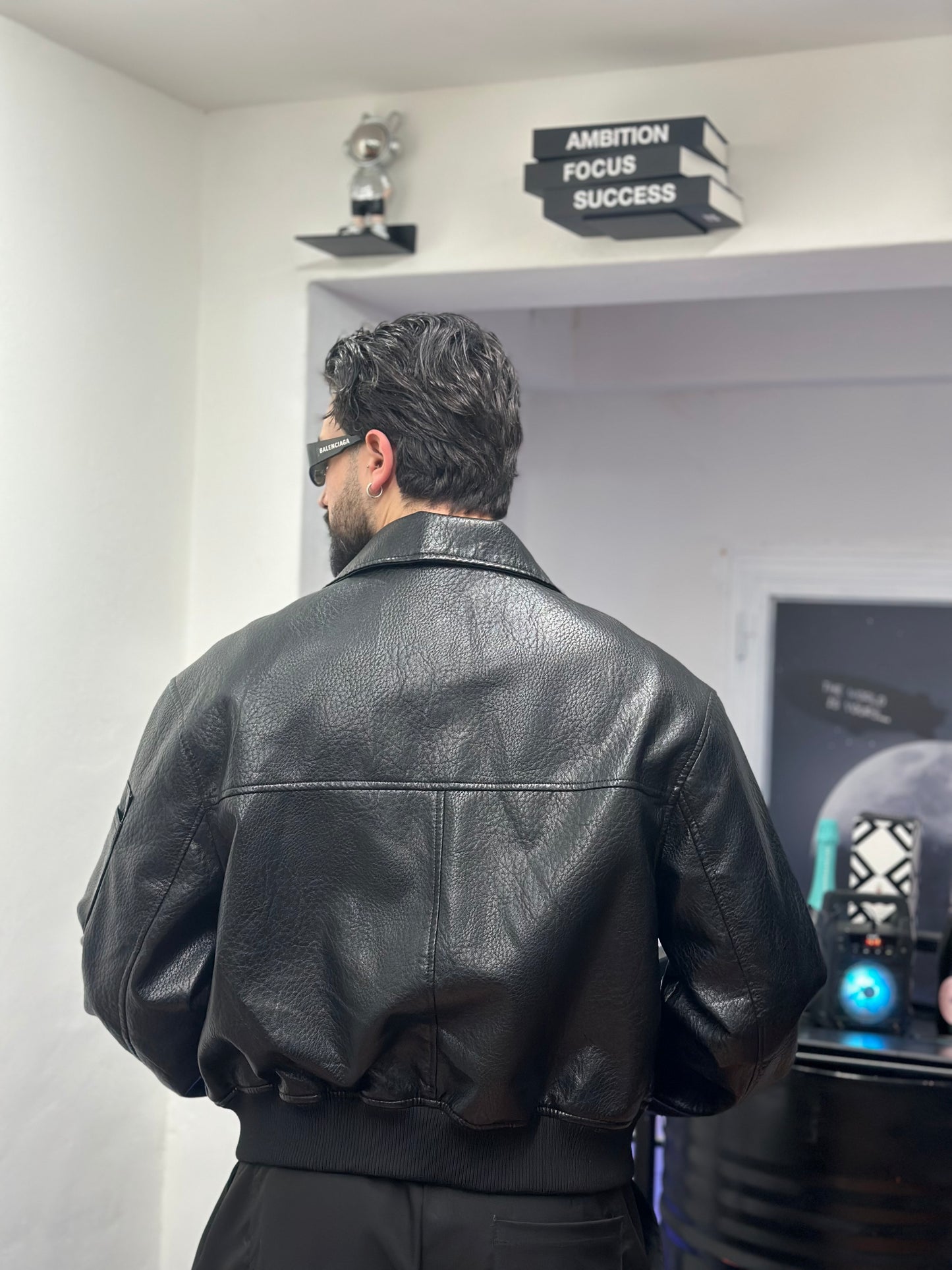 JACKET ZIP CROP  NERO