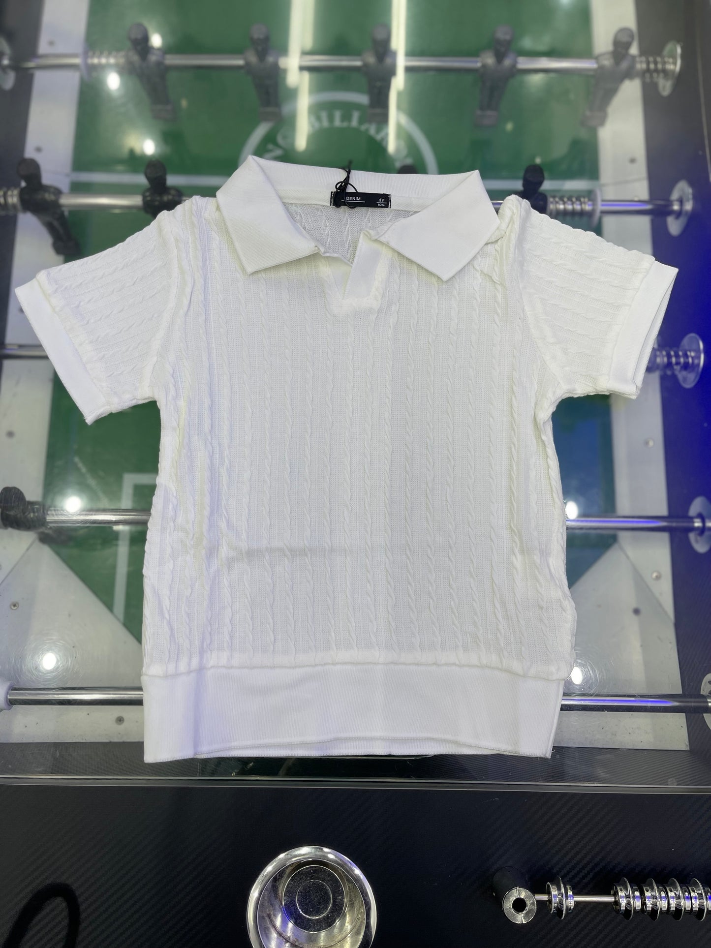 POLO V IN FILO BIANCA