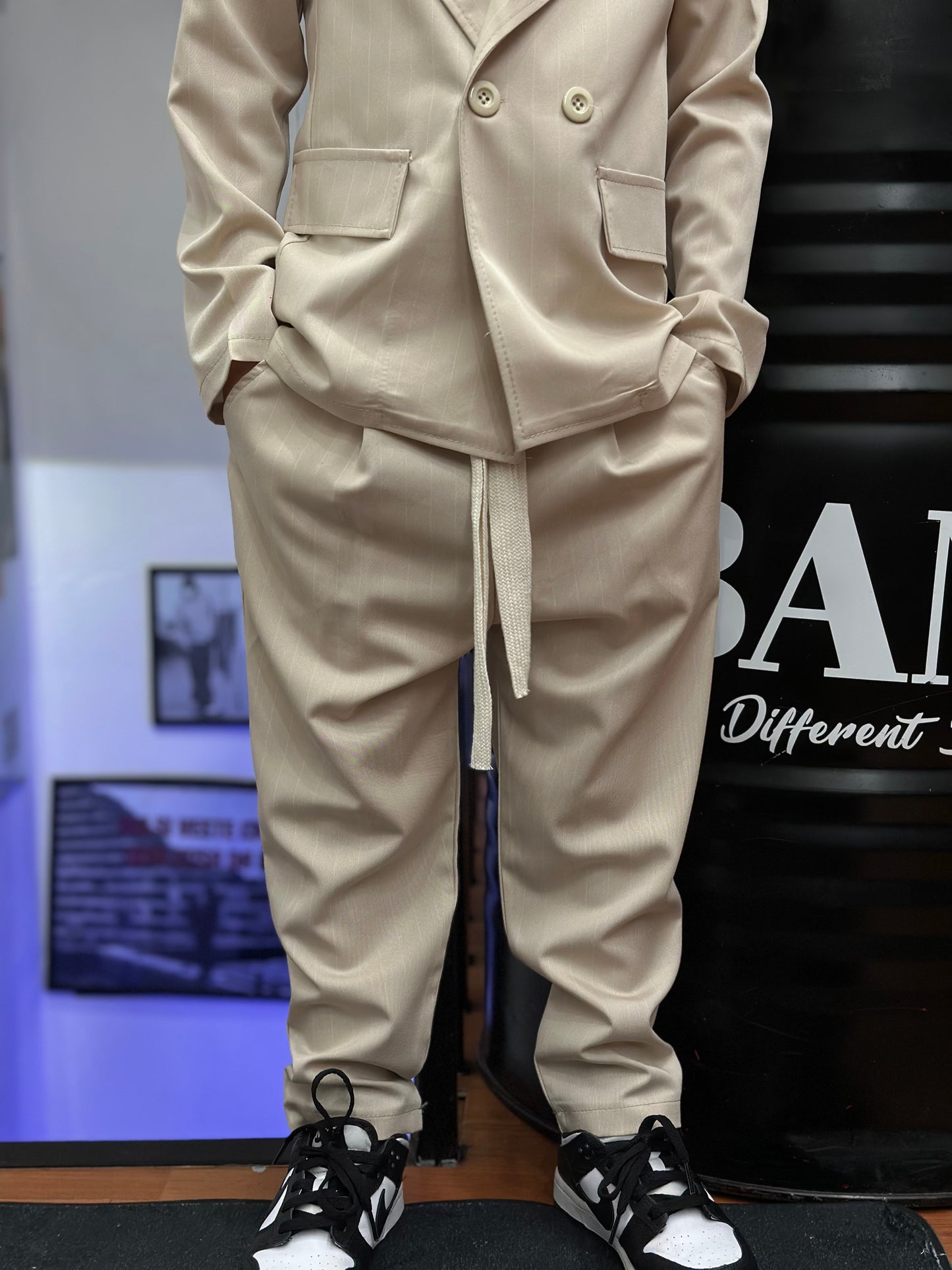 COORDINATO DOPPIO PETTO BEIGE