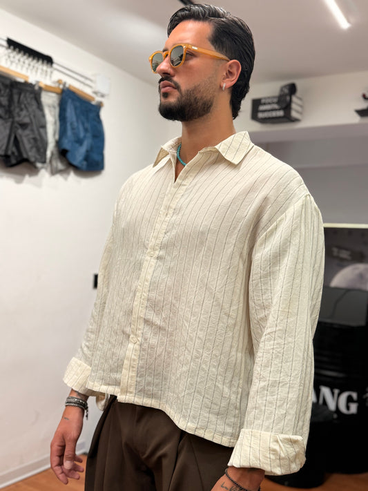 CAMICIA CROP MARSIGLIA PANNA