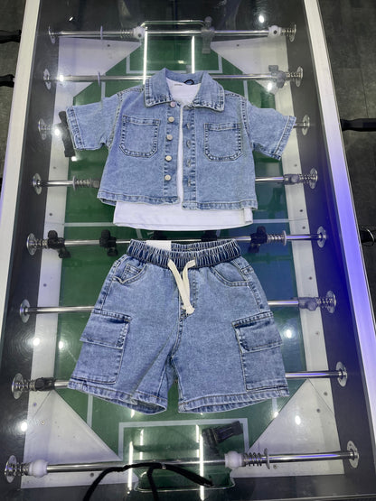 COORDINATO DENIM BLU