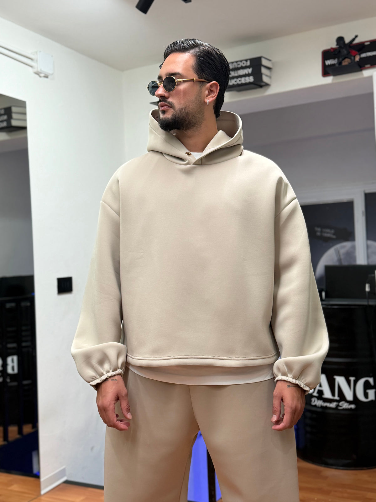 TUTA CROP SCUBA BEIGE