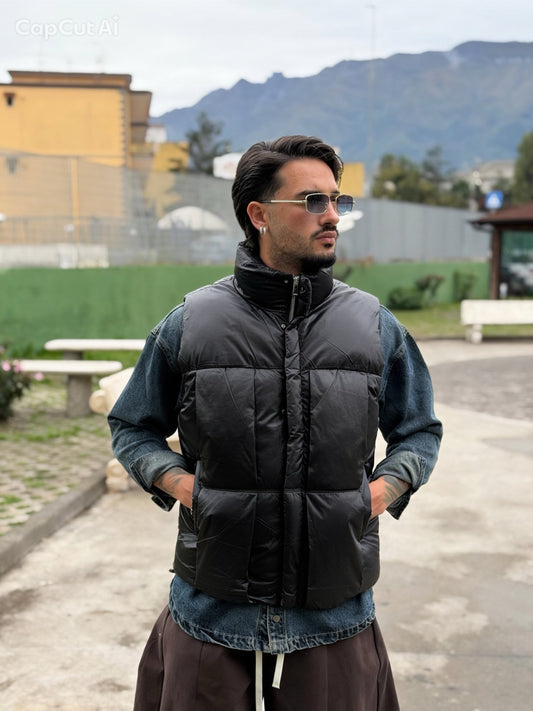 SMANICATO BOMBER NERO