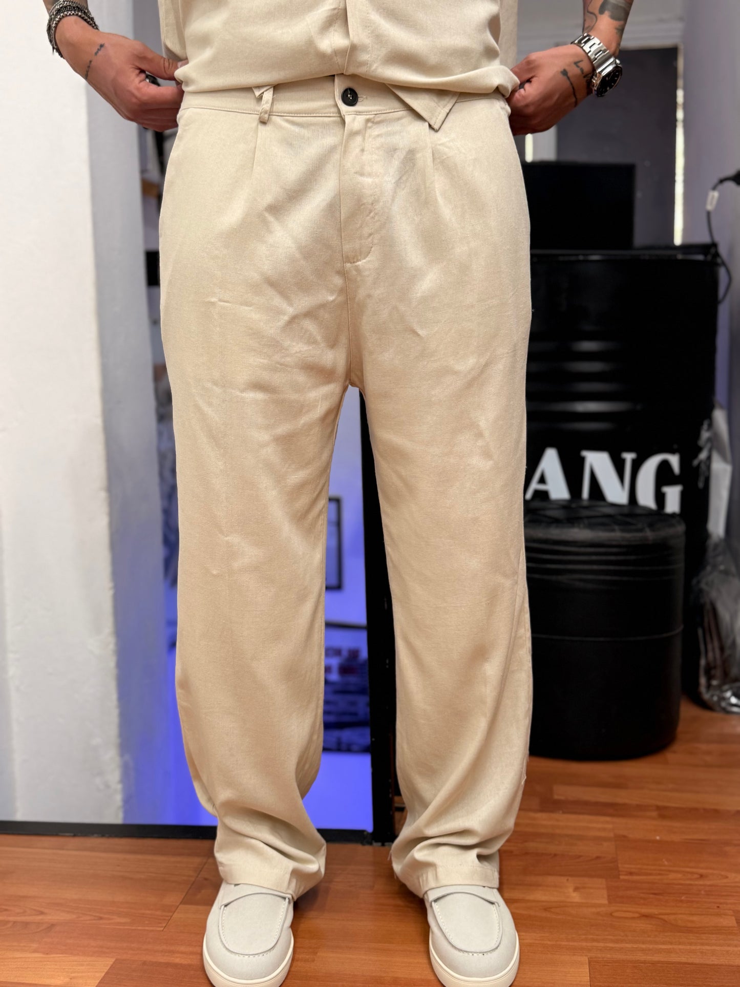 COORDINATO TOKYO IN LINO BEIGE