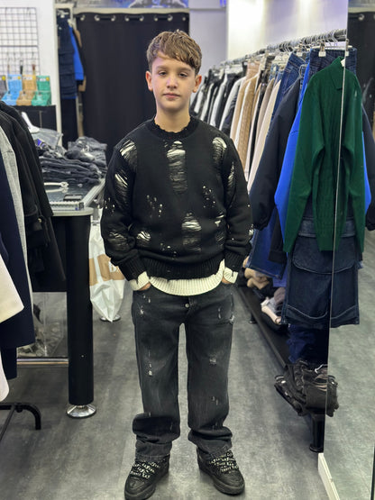 MAGLIONE CIANOTIC DOUBLE NERO