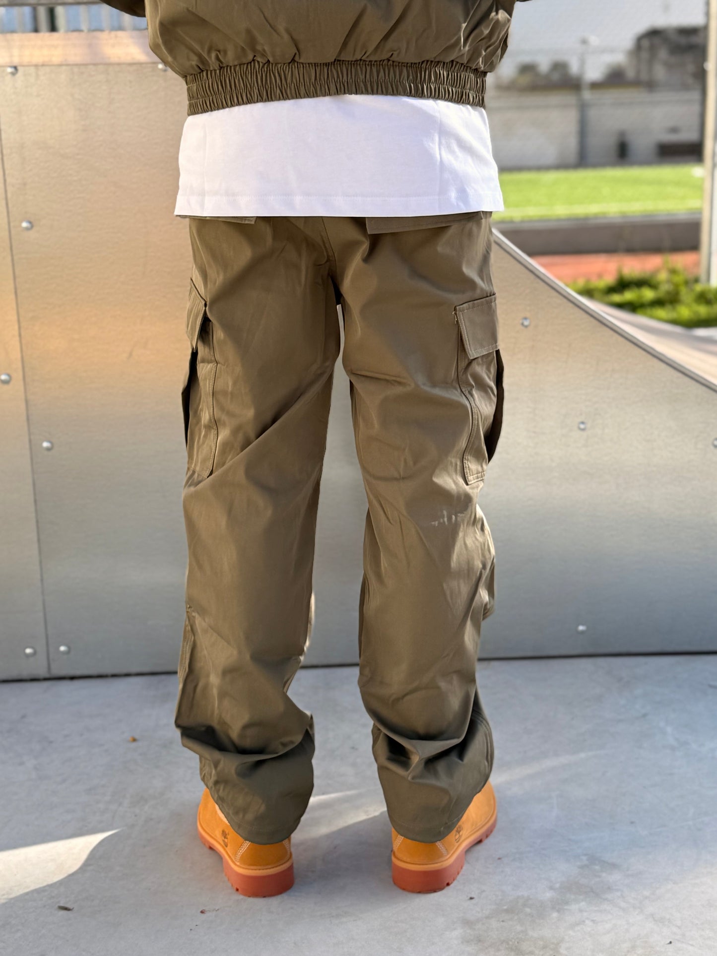 COORDINATO CROP VERDE MILITARE