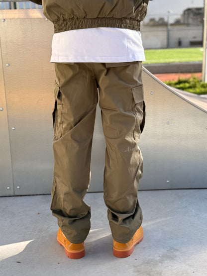 COORDINATO CROP VERDE MILITARE