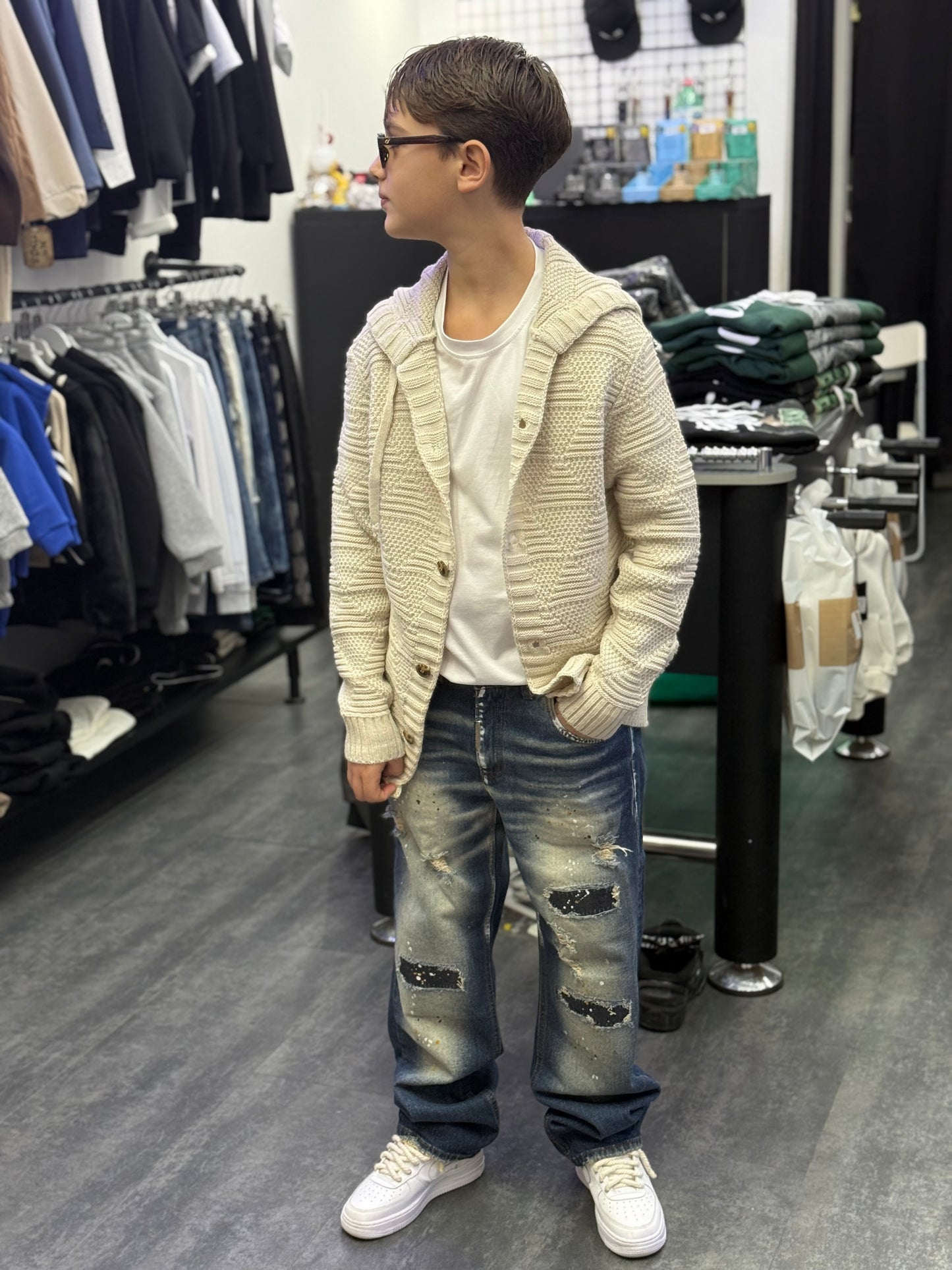 CARDIGAN MOD. MONTGOMERY BEIGE