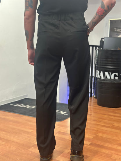 PANTALONE VITA ALTA NERO