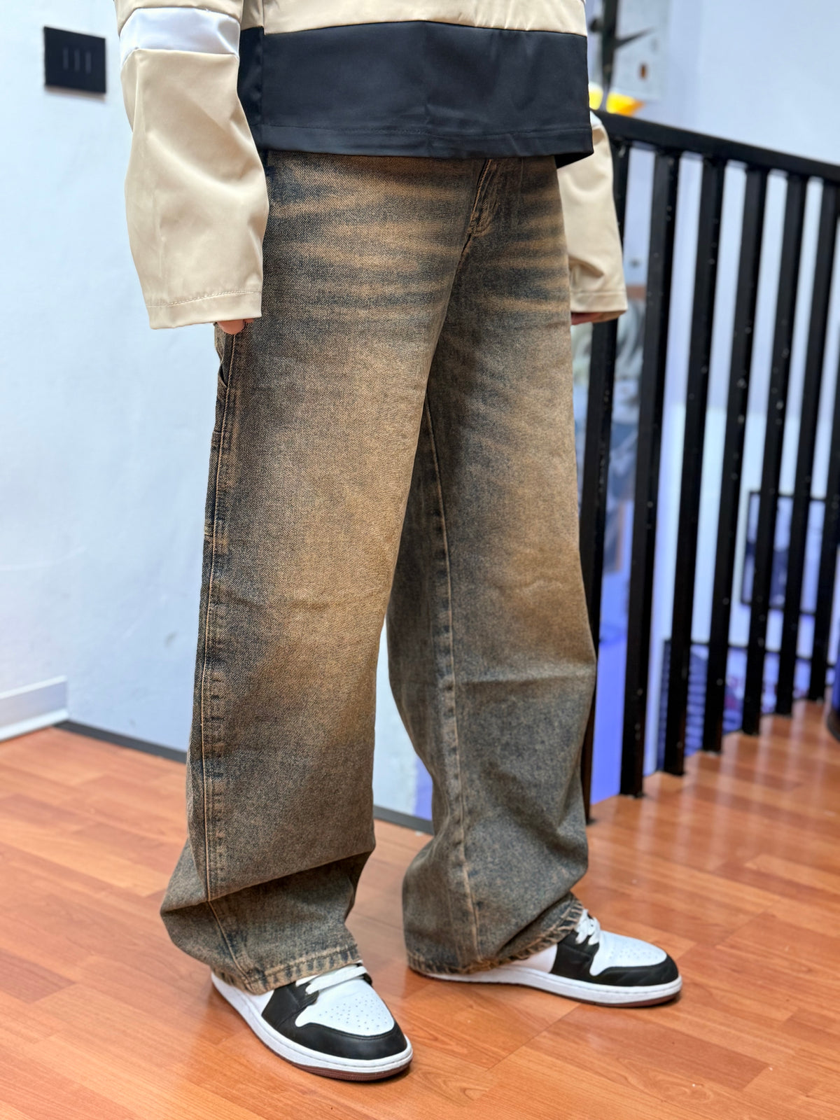 JEANS BALLON SABBIA