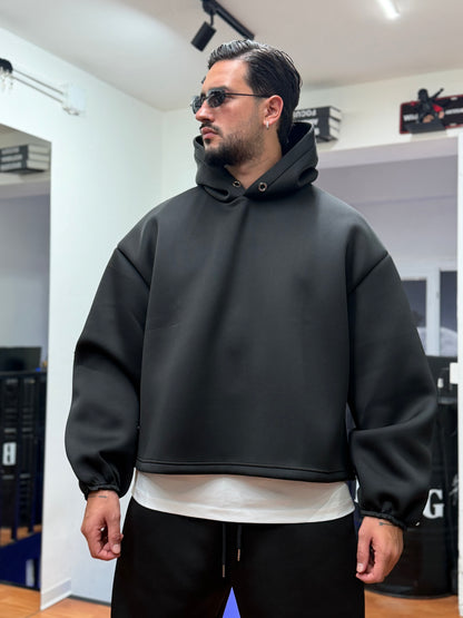 TUTA CROP SCUBA NERA