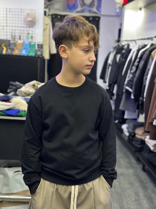 FELPA GIROCOLLO NERA