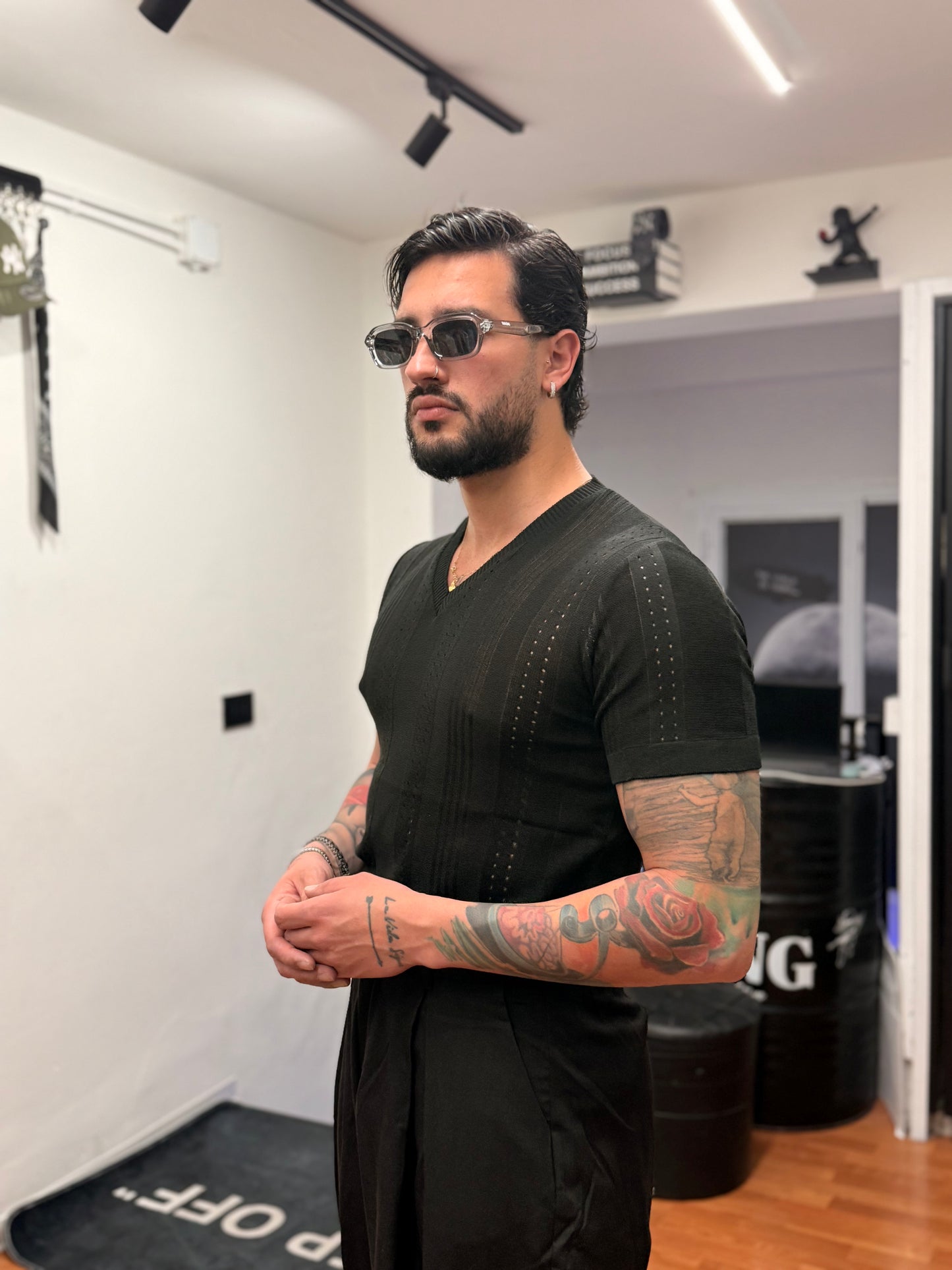 T-SHIRT TRAFORATA NERQ