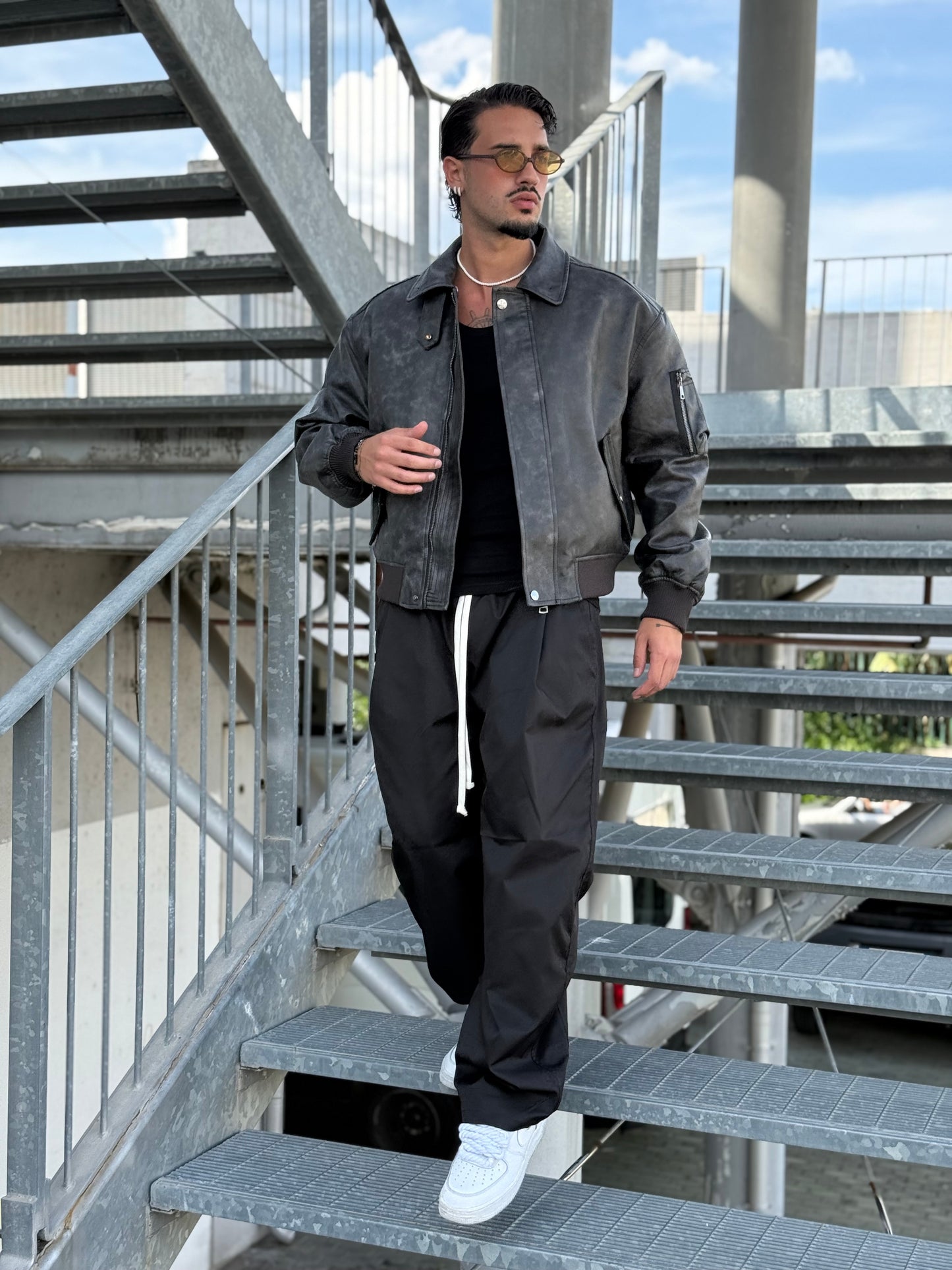 GIACCA IN ECOPELLE CROP