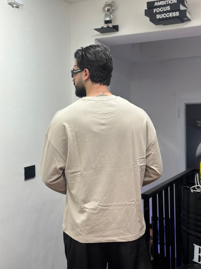 LONGE SLEEVE BEIGE OVER