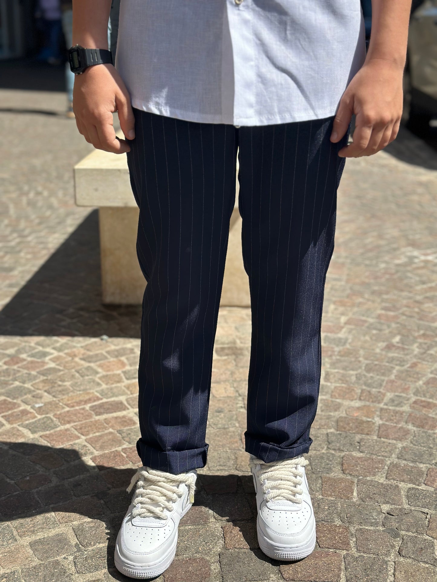 PANTALONE GESSATO CAPRI