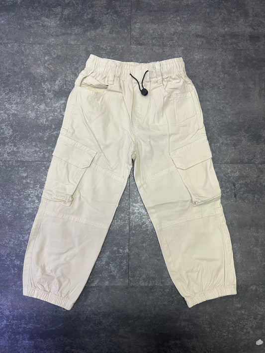 PANTALONE CARGO PANNA
