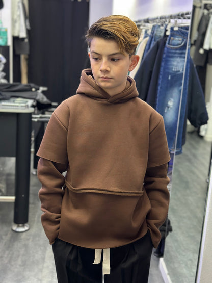 FELPA CIANOTIC DOUBLE SLEEVE MORO