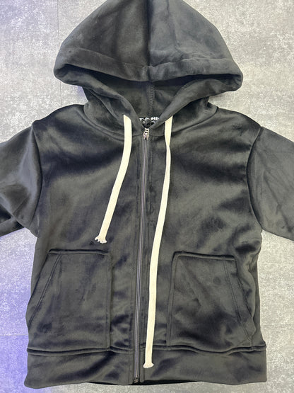 FELPA ZIP VELLUTO