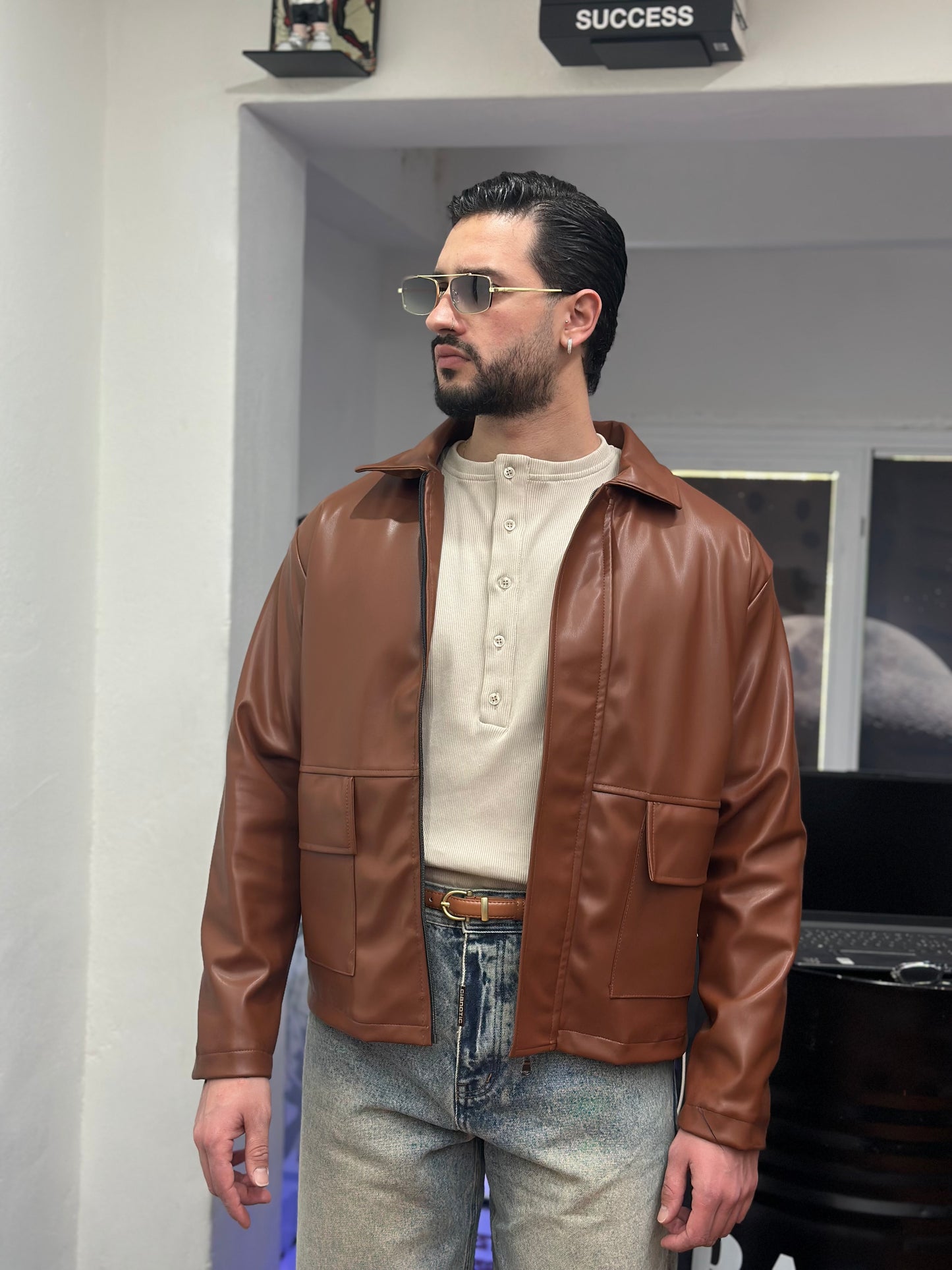 GIACCA MILANO CUOIO