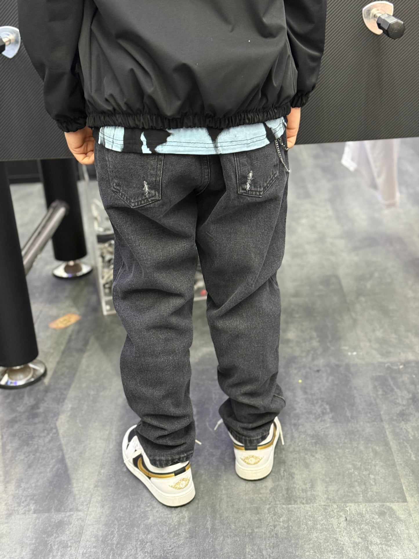 jeans regular elastico black