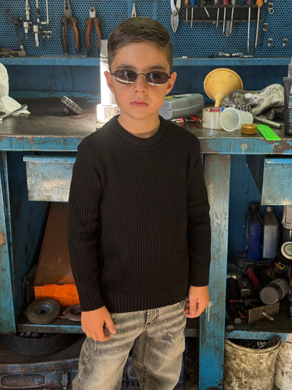 MAGLIONE NERO THE BROTHERS