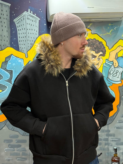 HOODIE ALPHA CROP BLACK