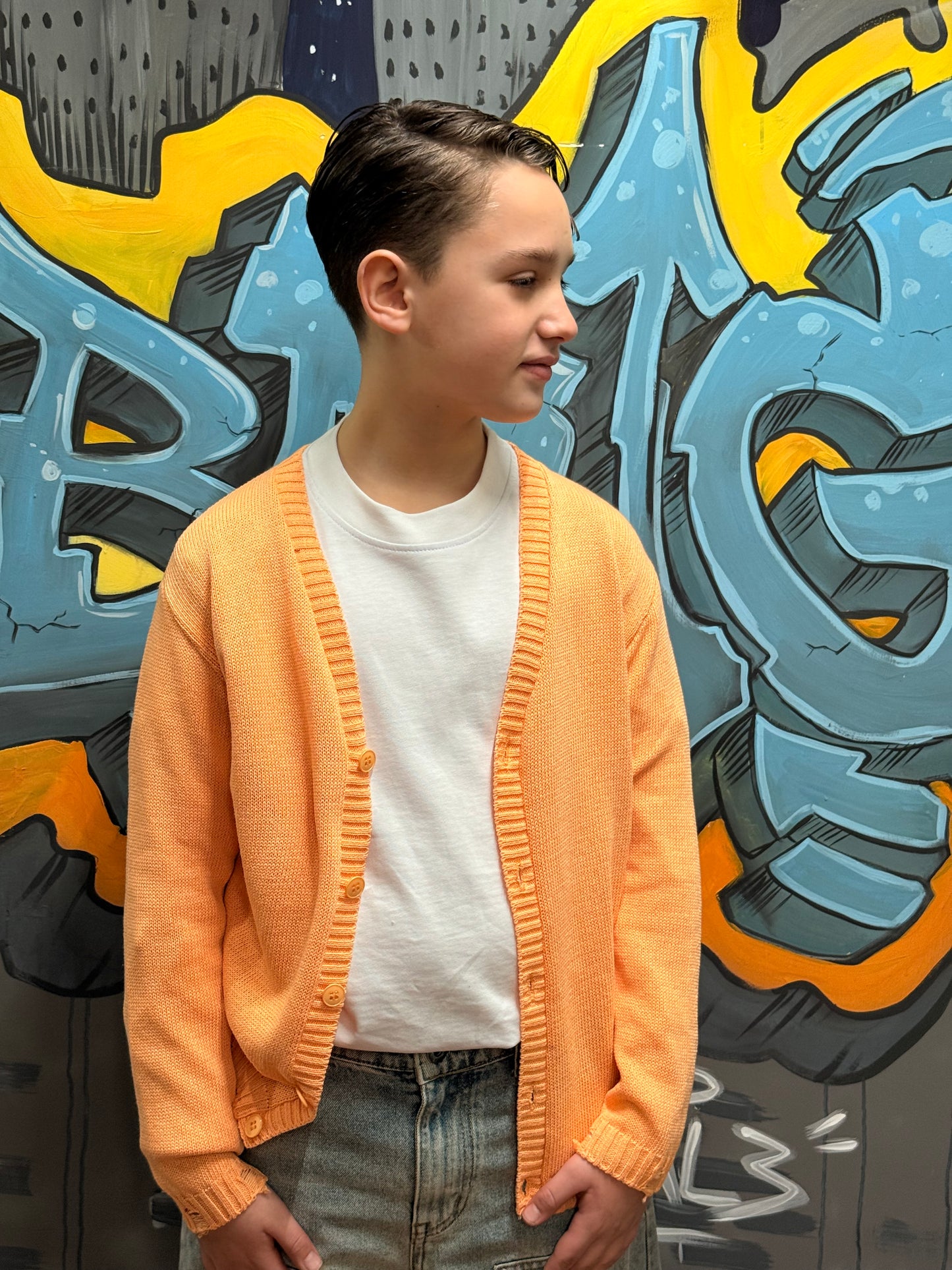 CARDIGAN DESTROYED PESCA