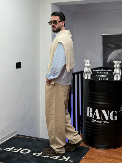 JEANS BAGGY BEIGE