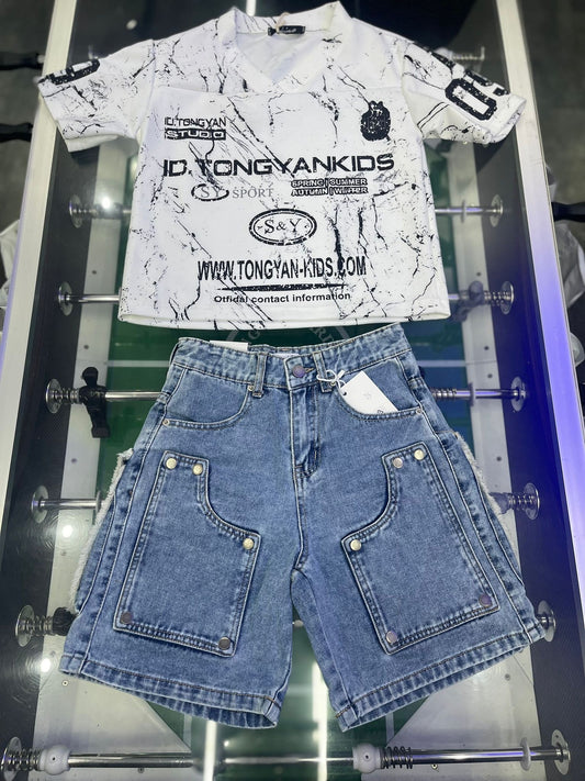 T-SHIRT MOD. BASKET BIANCA