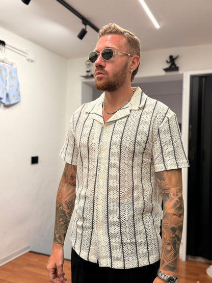 CAMICIA MYK A RIGHE