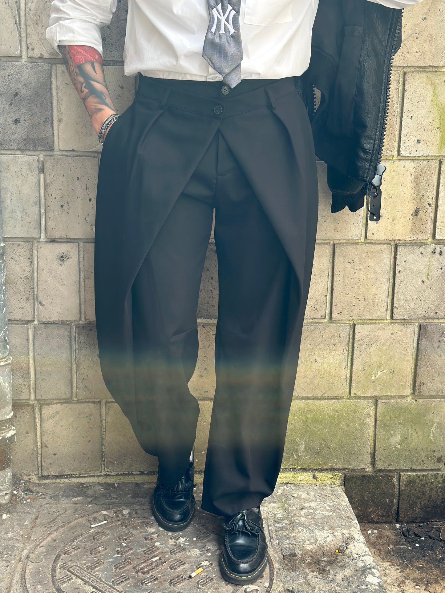 JAPANE PENCE DOPPIA ABBOTTONATURA NERO