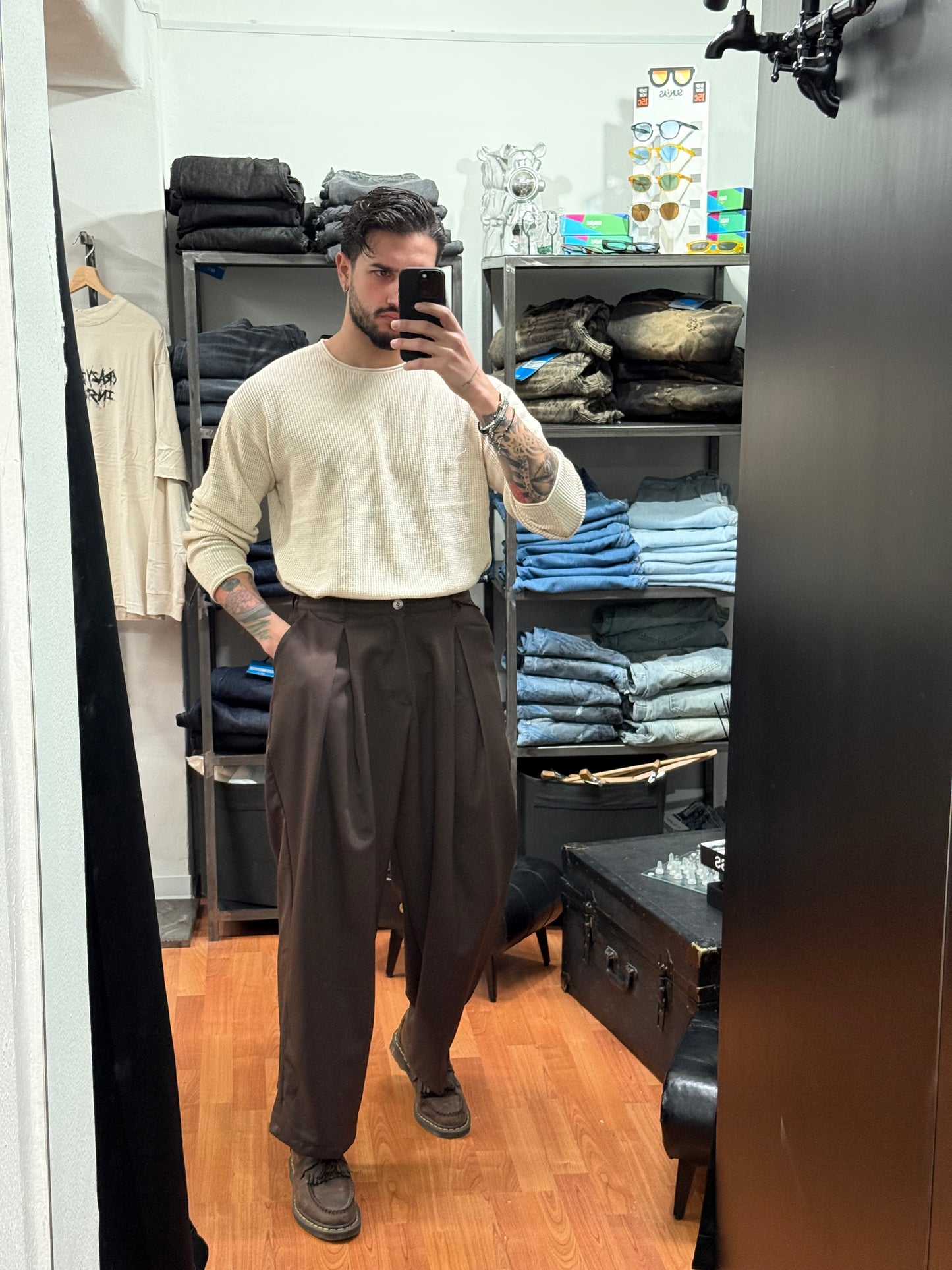 MAGLIONCINO TRAFORATO BEIGE