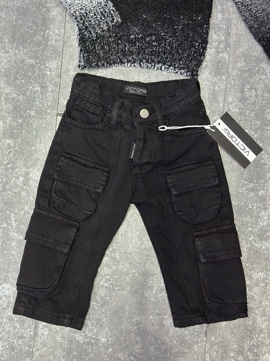 CARGO MULTIPOCKET NERO