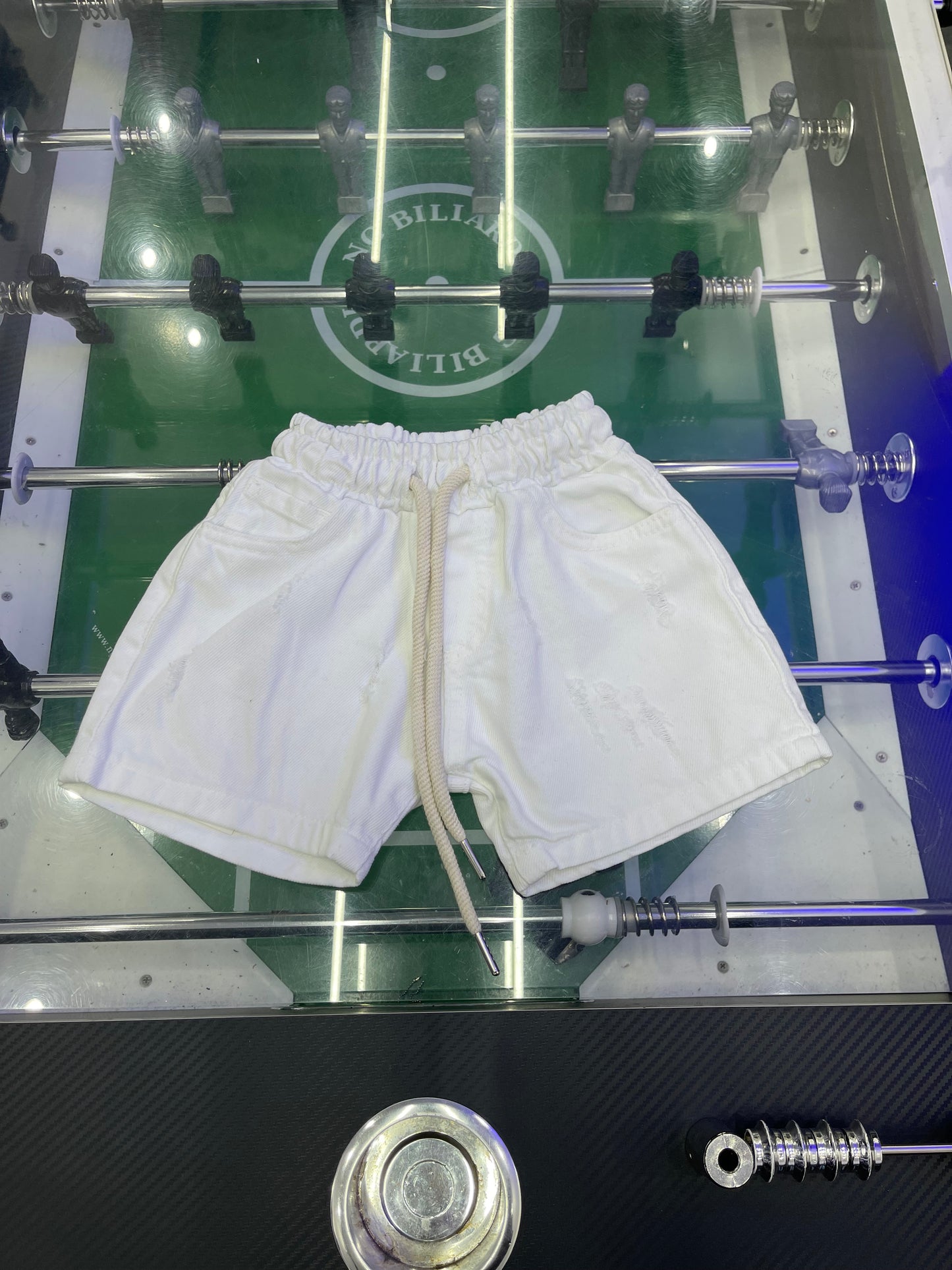 BERMUDA JEANS BIANCO
