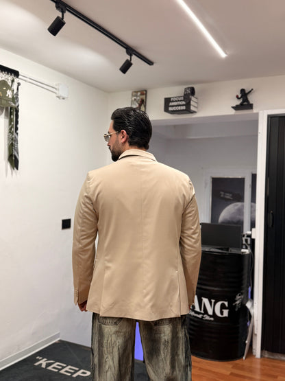 GIACCA DOPPIO PETTO BEIGE