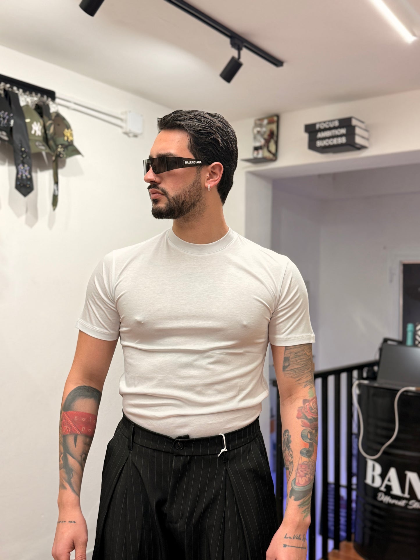 T-SHIRT FILO DI SCOZIA BIANCA