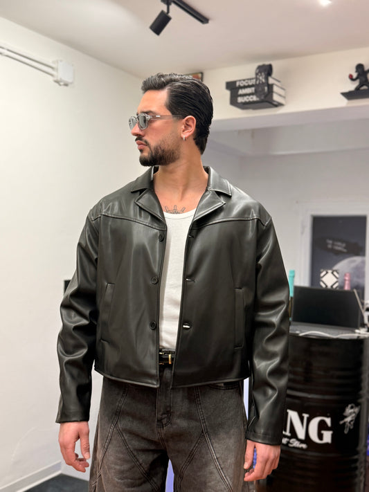 JACKET CROP NERA
