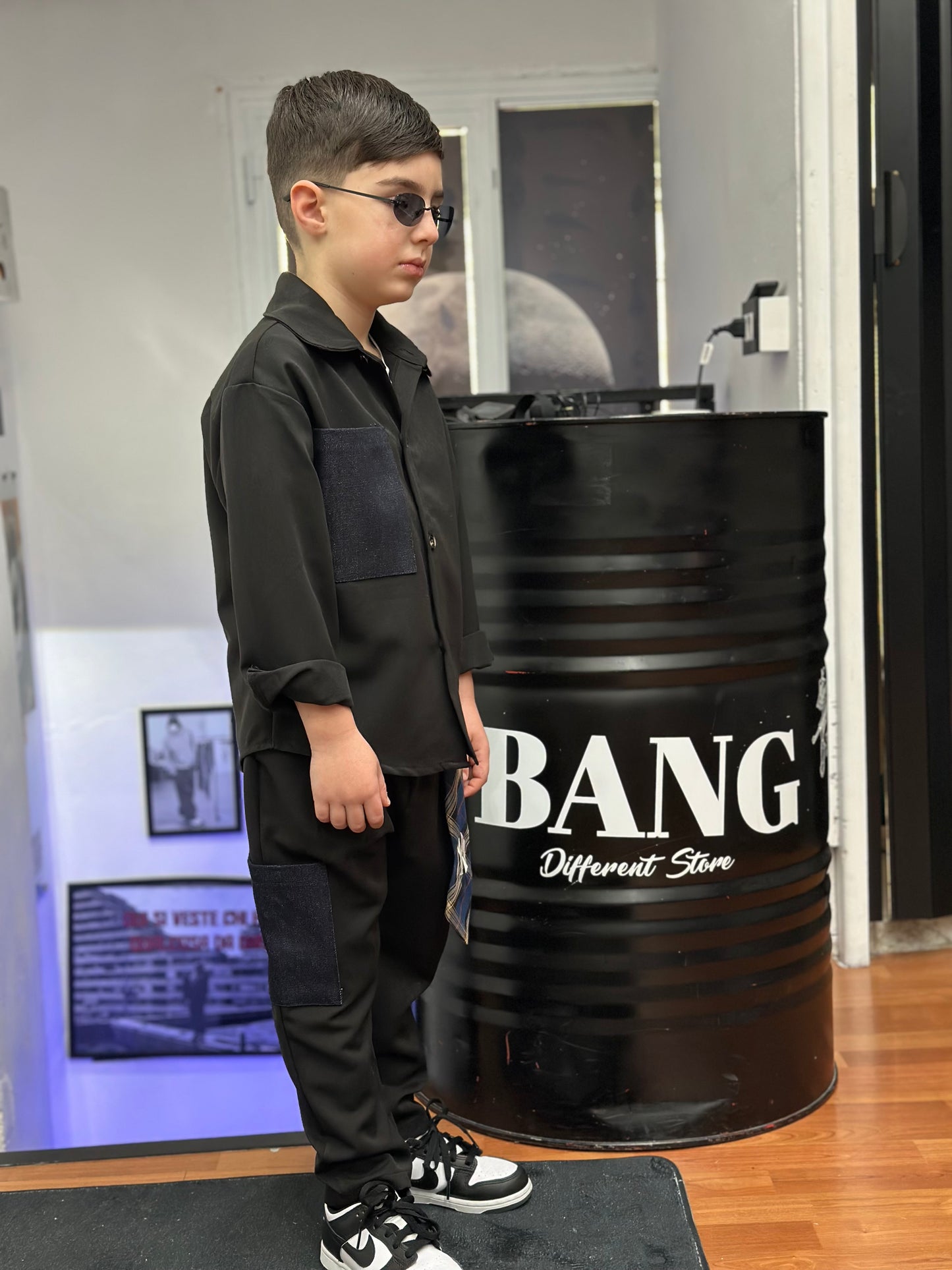 COORDINATO BLACK E JEANS