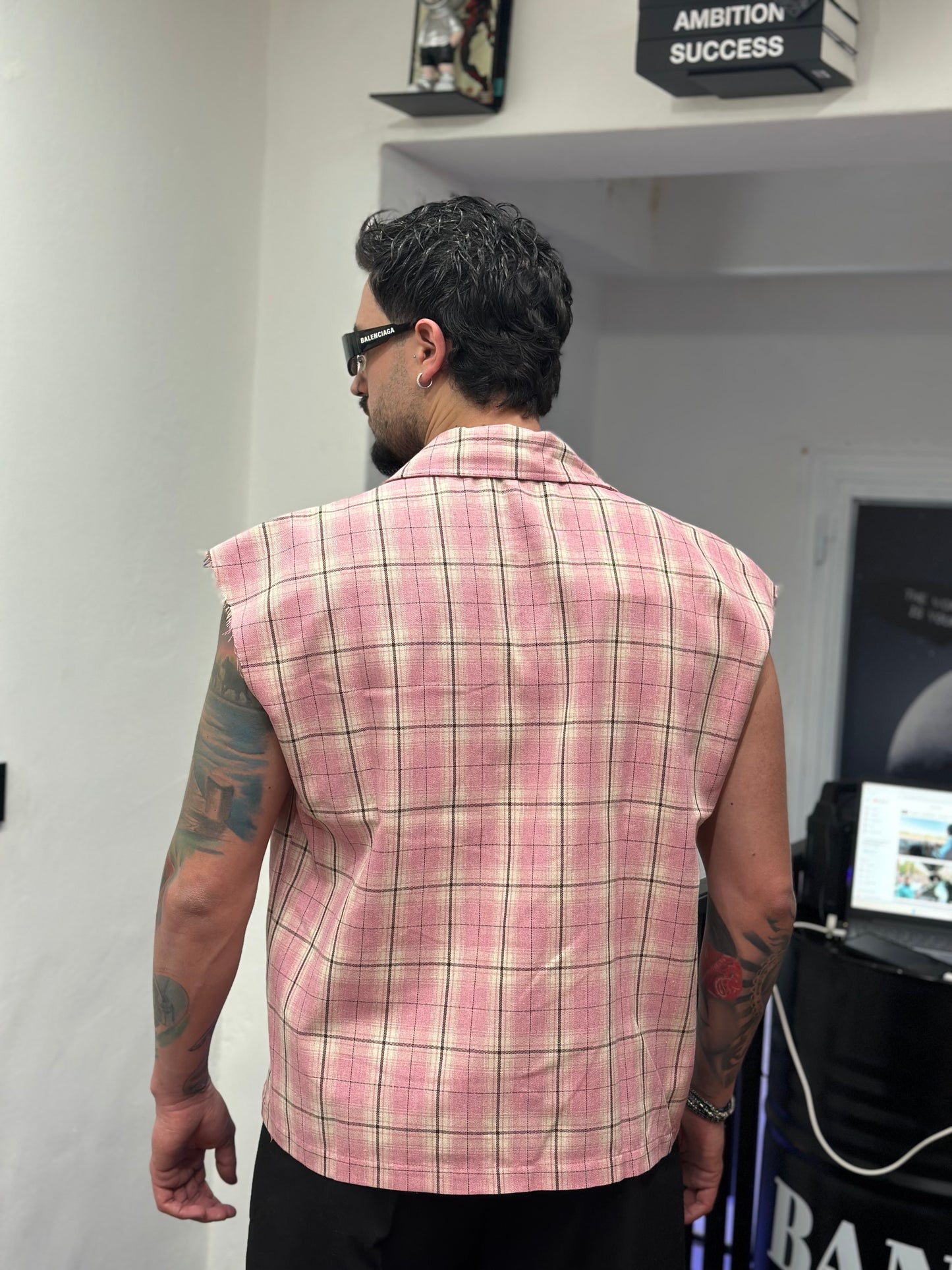 CAMICIA SMANICATA ROSA