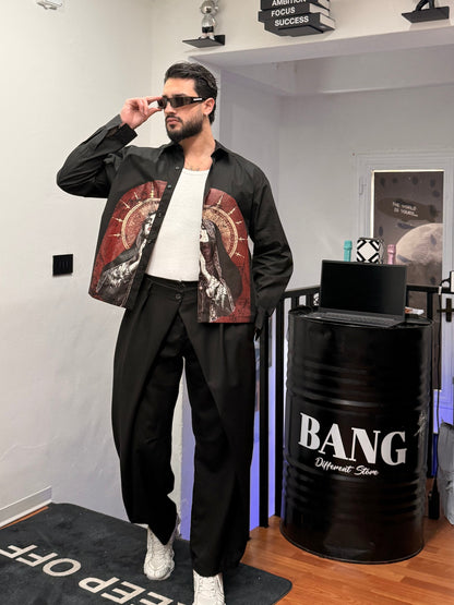 JAPANE PENCE DOPPIA ABBOTTONATURA NERO