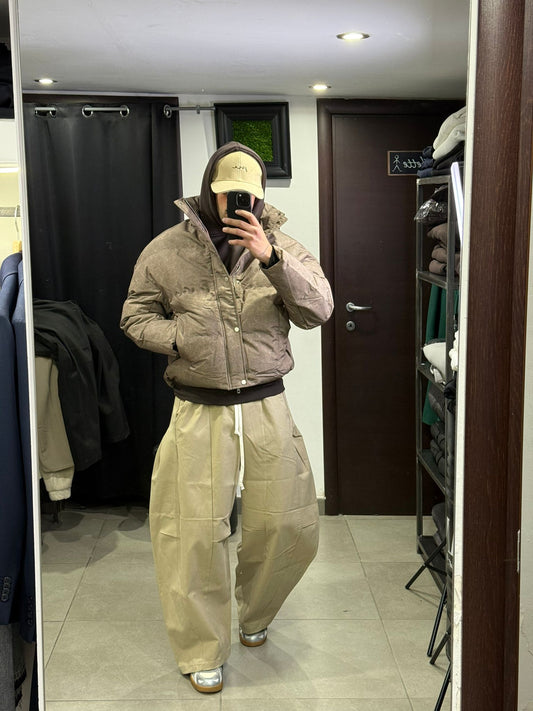 PUFFER MARMORIZATO BEIGE