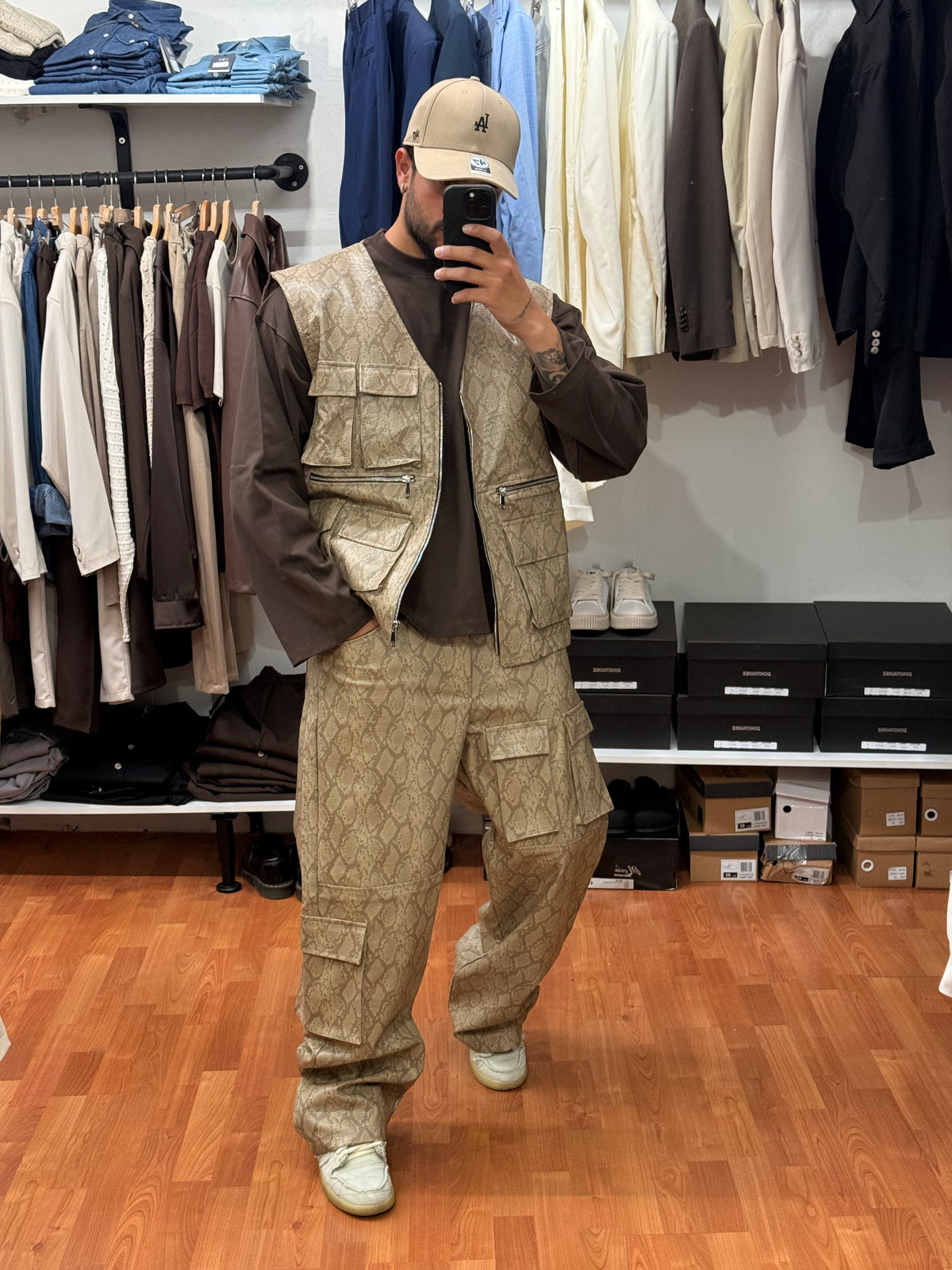 COORDINATO PITONATO BEIGE