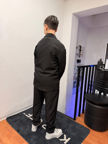 COORDINATO GESSATO NERO