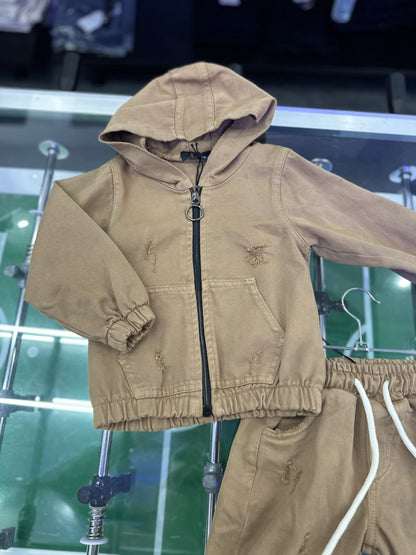 COORDINATO JEANS FANGO