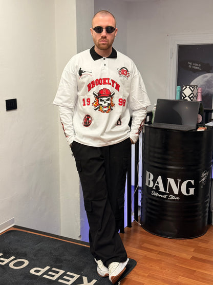 POLO DOUBLE BASEBALL BIANCA