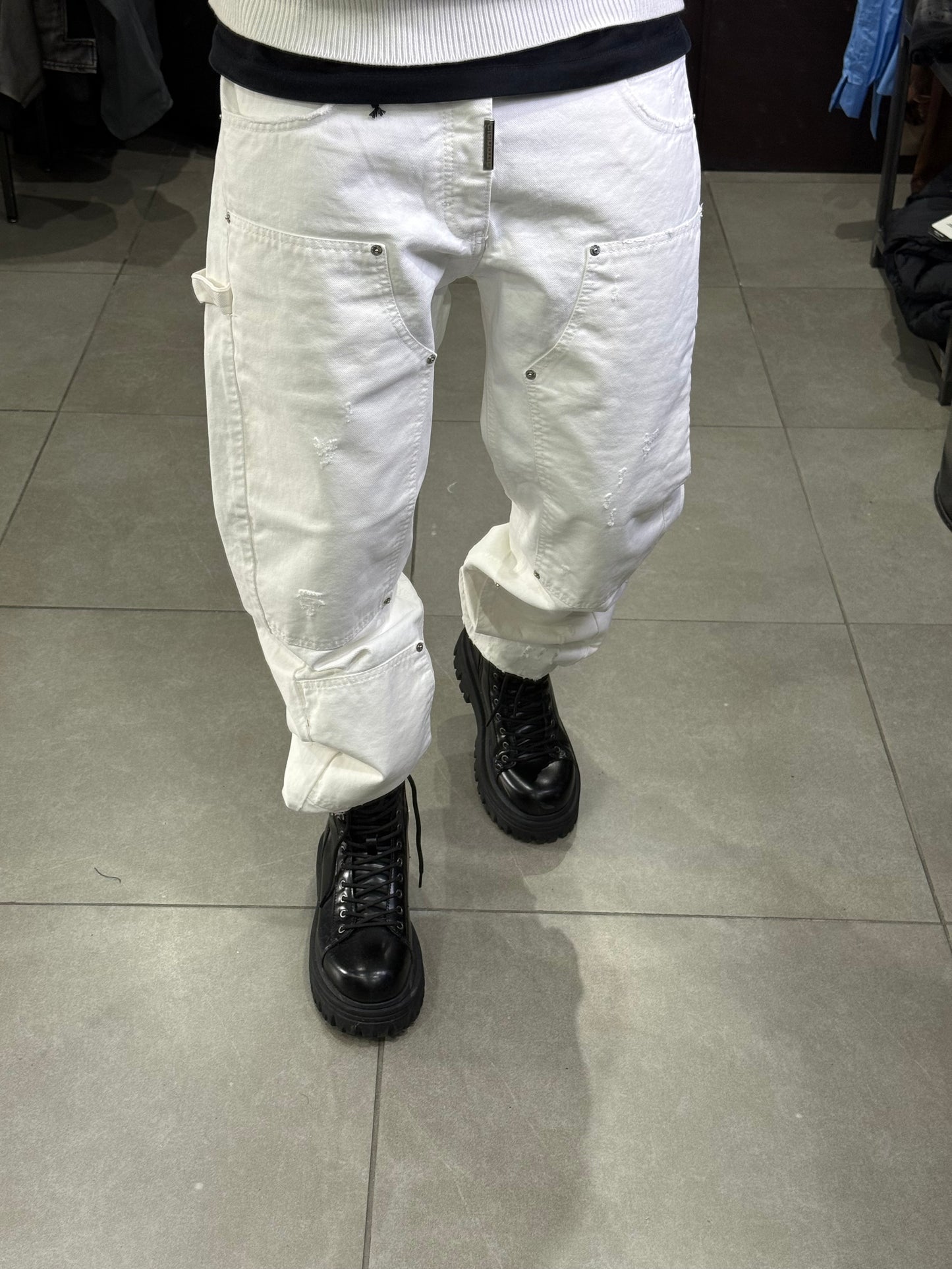 BAGGY CARPENTER CIANOTIC WHITE