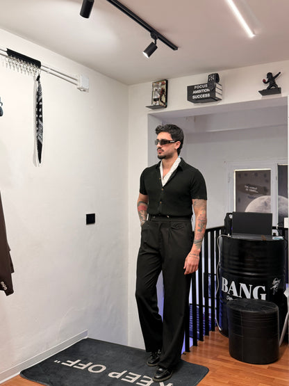 PANTALONE VITA ALTA NERO