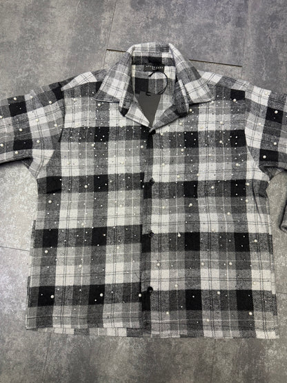 CAMICIA FLANELLA STRASS